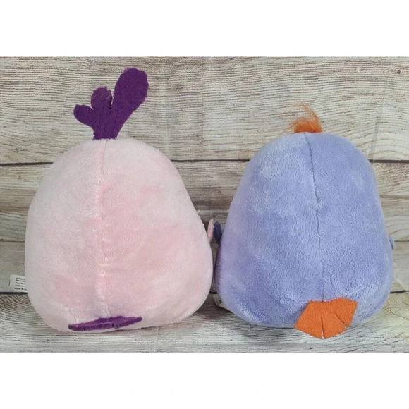 Angry Birds Hatchlings Plush Will & Petunia Baby Bird Stuffed Animals Rovio 6" - Picture 3 of 4